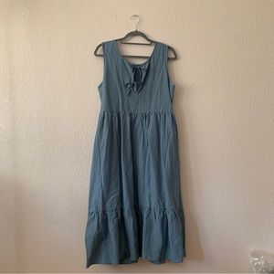 Tradlands Birdie Sleeveless Dress is Harbor